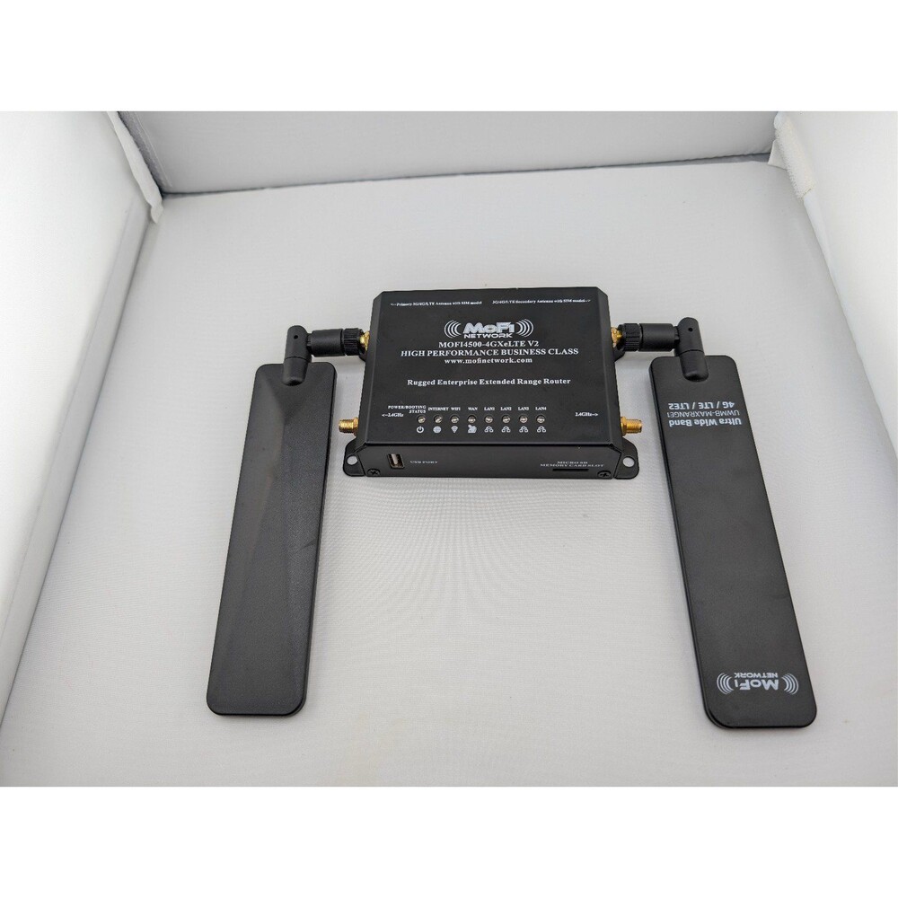 MoFi Network MOFI4500-4GXeLTE V2 4G LTE Router Wi-Fi RV Marine Rural - SIM CARD